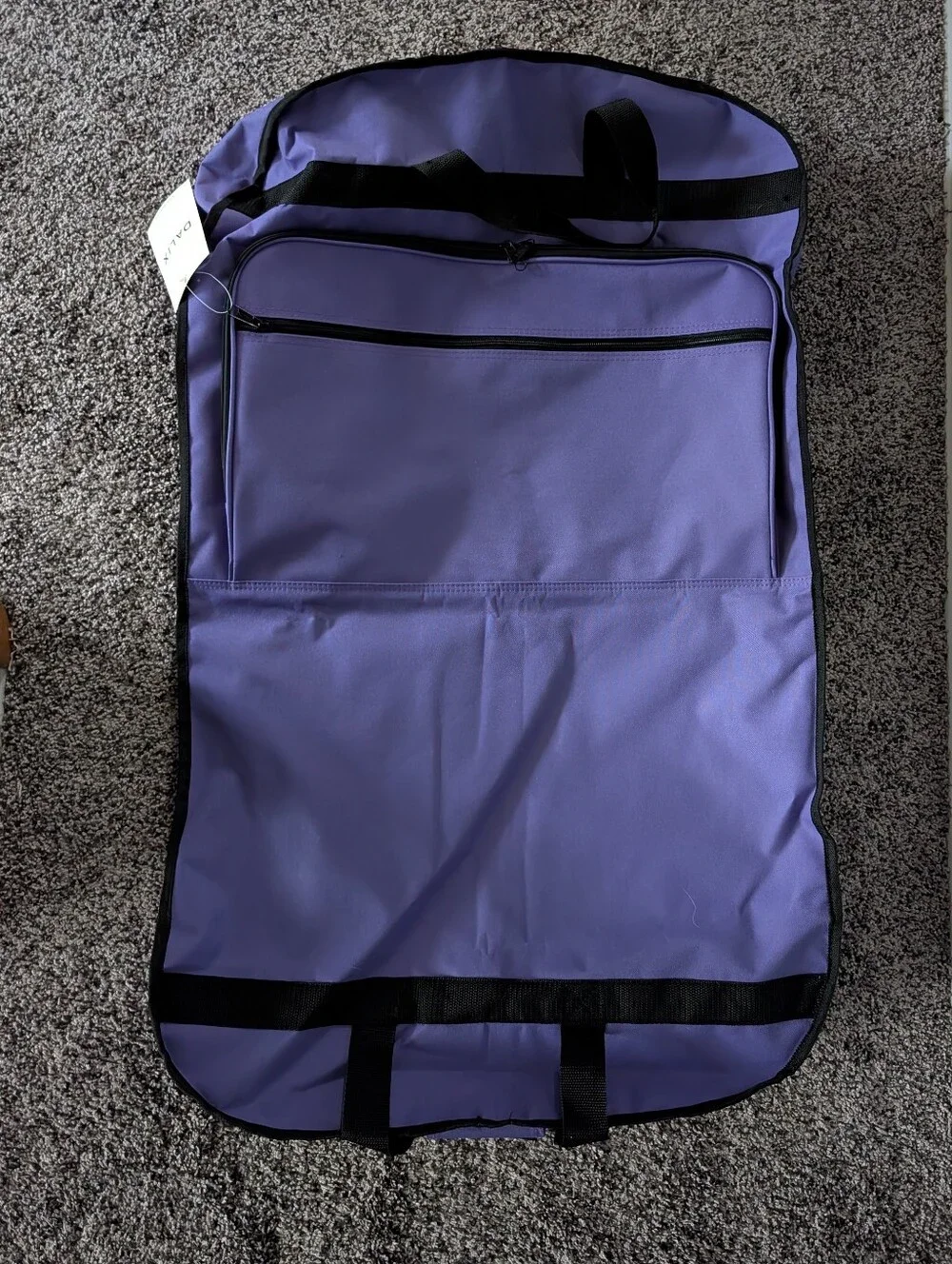 Lavender Garment Bag with Front Pocket